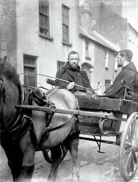 Capuchin Friars on Horse and Trap, Kilkenny